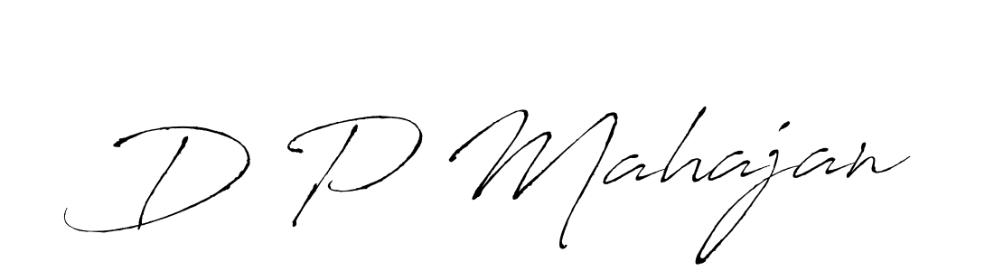 How to make D P Mahajan name signature. Use Antro_Vectra style for creating short signs online. This is the latest handwritten sign. D P Mahajan signature style 6 images and pictures png