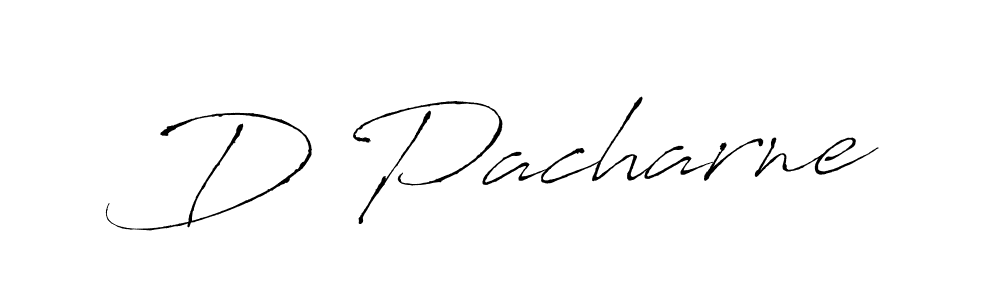 Use a signature maker to create a handwritten signature online. With this signature software, you can design (Antro_Vectra) your own signature for name D Pacharne. D Pacharne signature style 6 images and pictures png