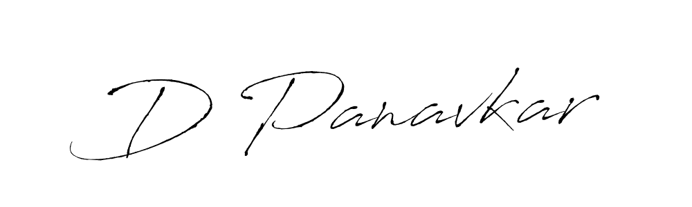 How to make D Panavkar name signature. Use Antro_Vectra style for creating short signs online. This is the latest handwritten sign. D Panavkar signature style 6 images and pictures png