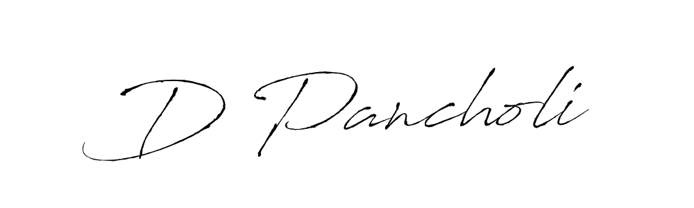 D Pancholi stylish signature style. Best Handwritten Sign (Antro_Vectra) for my name. Handwritten Signature Collection Ideas for my name D Pancholi. D Pancholi signature style 6 images and pictures png