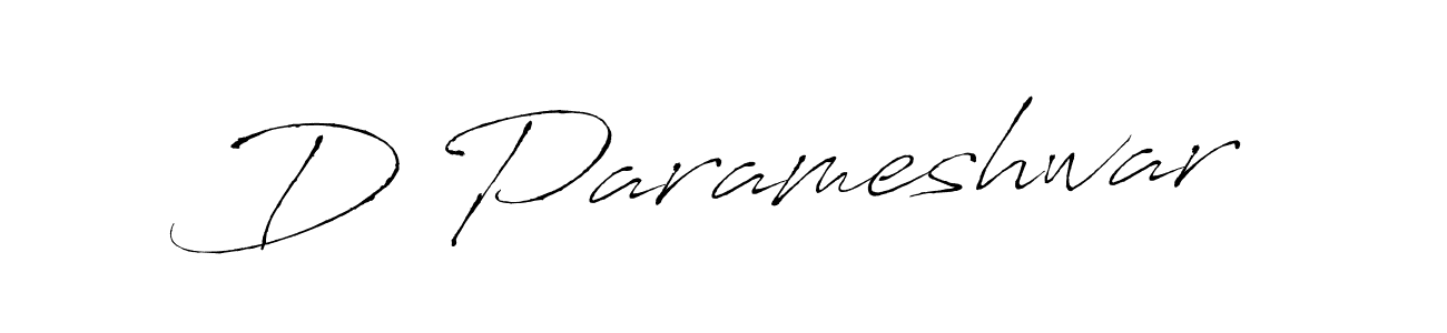 Design your own signature with our free online signature maker. With this signature software, you can create a handwritten (Antro_Vectra) signature for name D Parameshwar. D Parameshwar signature style 6 images and pictures png