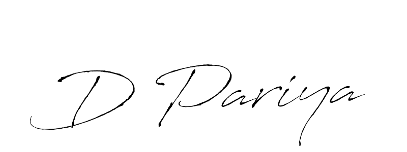 Antro_Vectra is a professional signature style that is perfect for those who want to add a touch of class to their signature. It is also a great choice for those who want to make their signature more unique. Get D Pariya name to fancy signature for free. D Pariya signature style 6 images and pictures png