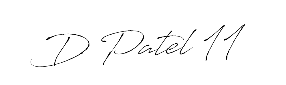 D Patel 11 stylish signature style. Best Handwritten Sign (Antro_Vectra) for my name. Handwritten Signature Collection Ideas for my name D Patel 11. D Patel 11 signature style 6 images and pictures png