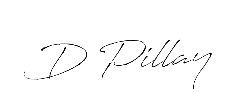 Design your own signature with our free online signature maker. With this signature software, you can create a handwritten (Antro_Vectra) signature for name D Pillay. D Pillay signature style 6 images and pictures png