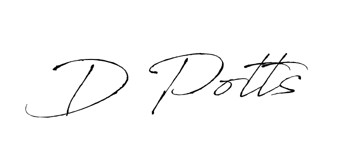 Make a beautiful signature design for name D Potts. Use this online signature maker to create a handwritten signature for free. D Potts signature style 6 images and pictures png