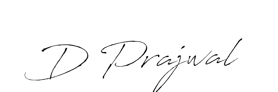 The best way (Antro_Vectra) to make a short signature is to pick only two or three words in your name. The name D Prajwal include a total of six letters. For converting this name. D Prajwal signature style 6 images and pictures png
