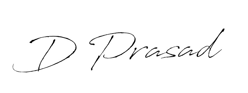 Create a beautiful signature design for name D Prasad. With this signature (Antro_Vectra) fonts, you can make a handwritten signature for free. D Prasad signature style 6 images and pictures png