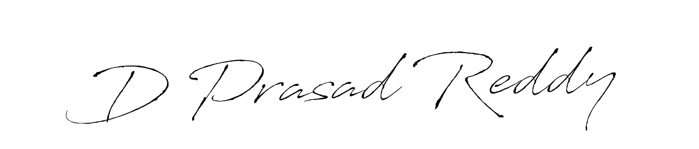 Make a beautiful signature design for name D Prasad Reddy. With this signature (Antro_Vectra) style, you can create a handwritten signature for free. D Prasad Reddy signature style 6 images and pictures png