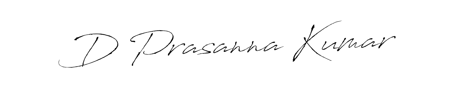 You should practise on your own different ways (Antro_Vectra) to write your name (D Prasanna Kumar) in signature. don't let someone else do it for you. D Prasanna Kumar signature style 6 images and pictures png