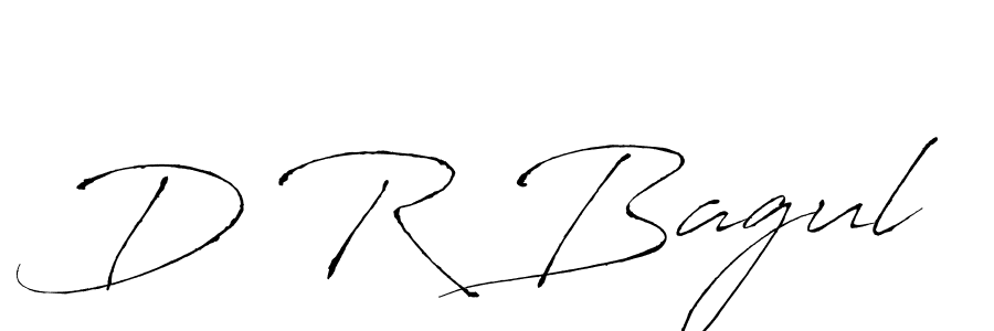 Create a beautiful signature design for name D R Bagul. With this signature (Antro_Vectra) fonts, you can make a handwritten signature for free. D R Bagul signature style 6 images and pictures png