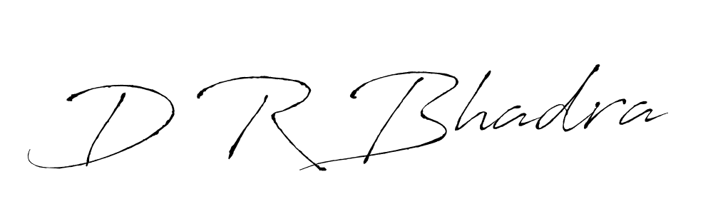 You should practise on your own different ways (Antro_Vectra) to write your name (D R Bhadra) in signature. don't let someone else do it for you. D R Bhadra signature style 6 images and pictures png