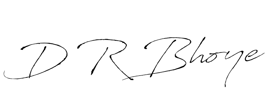 How to make D R Bhoye signature? Antro_Vectra is a professional autograph style. Create handwritten signature for D R Bhoye name. D R Bhoye signature style 6 images and pictures png