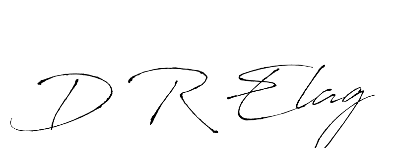 The best way (Antro_Vectra) to make a short signature is to pick only two or three words in your name. The name D R Elag include a total of six letters. For converting this name. D R Elag signature style 6 images and pictures png