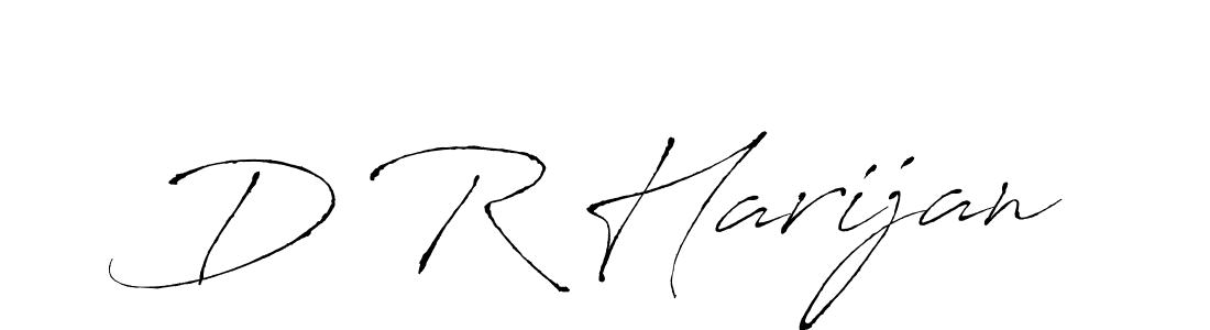 Design your own signature with our free online signature maker. With this signature software, you can create a handwritten (Antro_Vectra) signature for name D R Harijan. D R Harijan signature style 6 images and pictures png