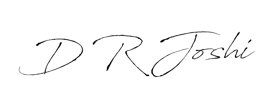 Make a beautiful signature design for name D R Joshi. With this signature (Antro_Vectra) style, you can create a handwritten signature for free. D R Joshi signature style 6 images and pictures png