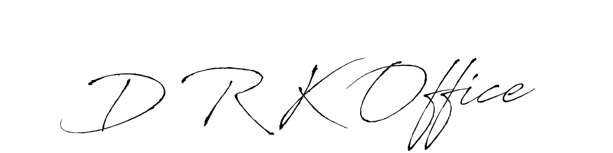 This is the best signature style for the D R K Office name. Also you like these signature font (Antro_Vectra). Mix name signature. D R K Office signature style 6 images and pictures png