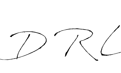 Create a beautiful signature design for name D R L. With this signature (Antro_Vectra) fonts, you can make a handwritten signature for free. D R L signature style 6 images and pictures png