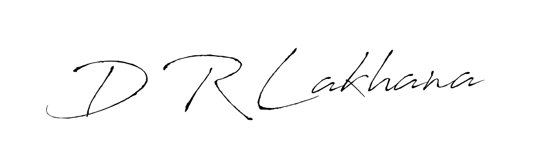 Use a signature maker to create a handwritten signature online. With this signature software, you can design (Antro_Vectra) your own signature for name D R Lakhana. D R Lakhana signature style 6 images and pictures png