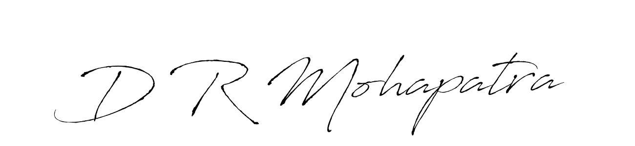 How to make D R Mohapatra name signature. Use Antro_Vectra style for creating short signs online. This is the latest handwritten sign. D R Mohapatra signature style 6 images and pictures png