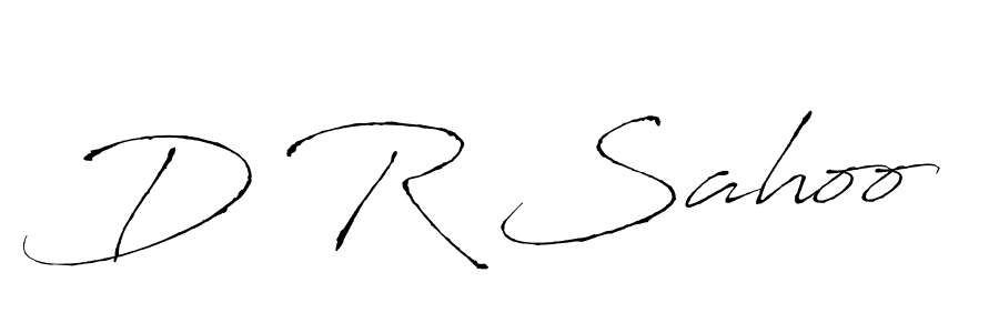 Design your own signature with our free online signature maker. With this signature software, you can create a handwritten (Antro_Vectra) signature for name D R Sahoo. D R Sahoo signature style 6 images and pictures png
