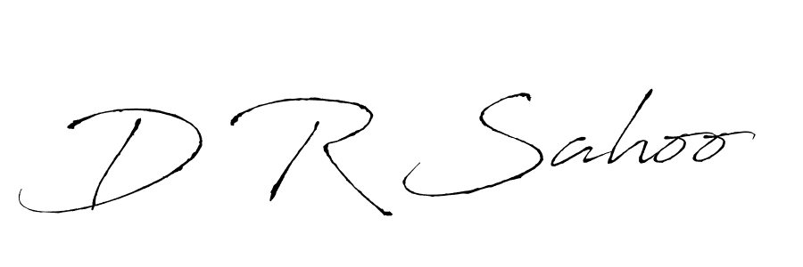 Use a signature maker to create a handwritten signature online. With this signature software, you can design (Antro_Vectra) your own signature for name D R Sahoo. D R Sahoo signature style 6 images and pictures png