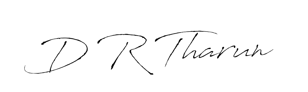 You should practise on your own different ways (Antro_Vectra) to write your name (D R Tharun) in signature. don't let someone else do it for you. D R Tharun signature style 6 images and pictures png