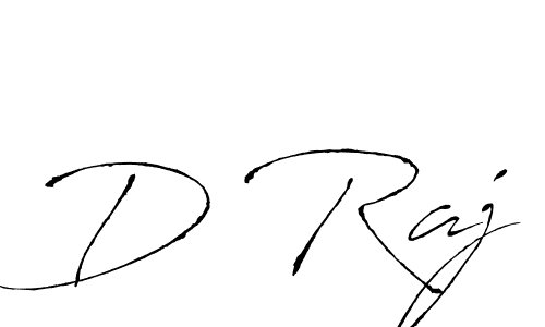 Design your own signature with our free online signature maker. With this signature software, you can create a handwritten (Antro_Vectra) signature for name D Raj. D Raj signature style 6 images and pictures png