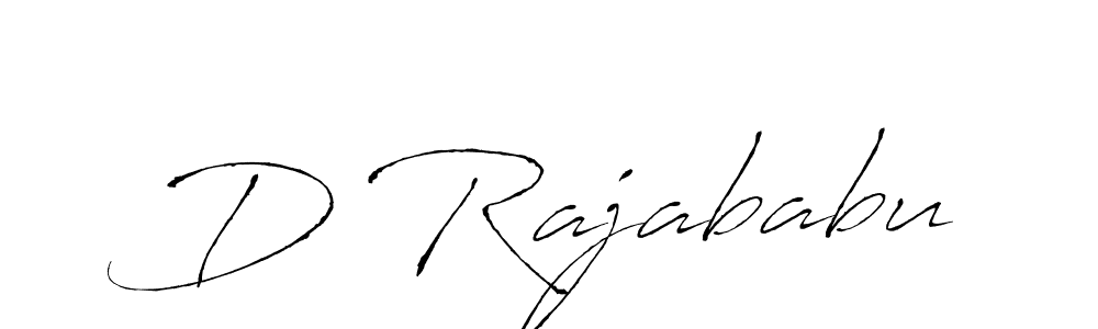 How to make D Rajababu name signature. Use Antro_Vectra style for creating short signs online. This is the latest handwritten sign. D Rajababu signature style 6 images and pictures png