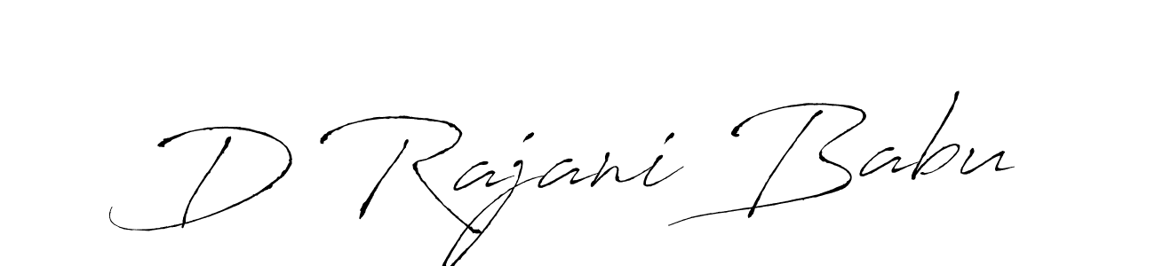 Also we have D Rajani Babu name is the best signature style. Create professional handwritten signature collection using Antro_Vectra autograph style. D Rajani Babu signature style 6 images and pictures png