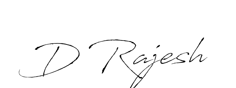 How to make D Rajesh signature? Antro_Vectra is a professional autograph style. Create handwritten signature for D Rajesh name. D Rajesh signature style 6 images and pictures png