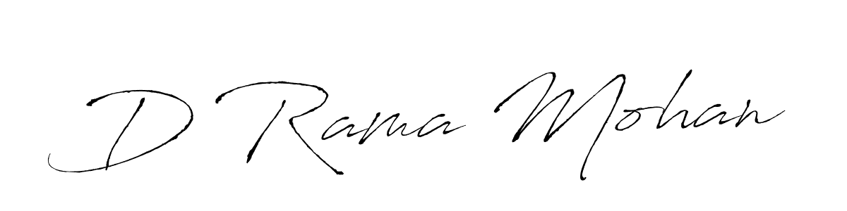 It looks lik you need a new signature style for name D Rama Mohan. Design unique handwritten (Antro_Vectra) signature with our free signature maker in just a few clicks. D Rama Mohan signature style 6 images and pictures png