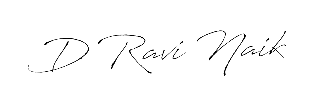 How to make D Ravi Naik name signature. Use Antro_Vectra style for creating short signs online. This is the latest handwritten sign. D Ravi Naik signature style 6 images and pictures png