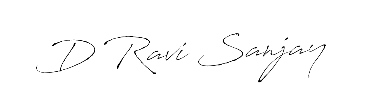 The best way (Antro_Vectra) to make a short signature is to pick only two or three words in your name. The name D Ravi Sanjay include a total of six letters. For converting this name. D Ravi Sanjay signature style 6 images and pictures png