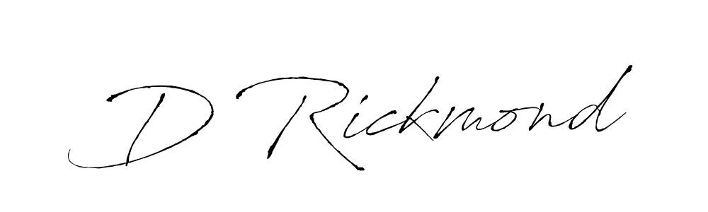 Also You can easily find your signature by using the search form. We will create D Rickmond name handwritten signature images for you free of cost using Antro_Vectra sign style. D Rickmond signature style 6 images and pictures png