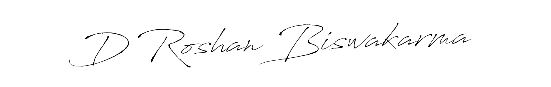 Create a beautiful signature design for name D Roshan Biswakarma. With this signature (Antro_Vectra) fonts, you can make a handwritten signature for free. D Roshan Biswakarma signature style 6 images and pictures png