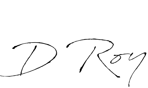 How to make D Roy name signature. Use Antro_Vectra style for creating short signs online. This is the latest handwritten sign. D Roy signature style 6 images and pictures png