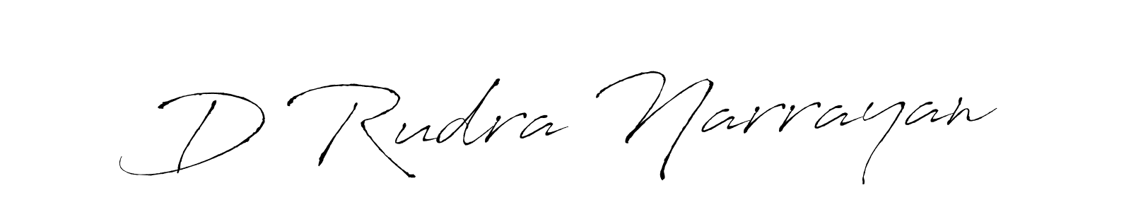 Use a signature maker to create a handwritten signature online. With this signature software, you can design (Antro_Vectra) your own signature for name D Rudra Narrayan. D Rudra Narrayan signature style 6 images and pictures png
