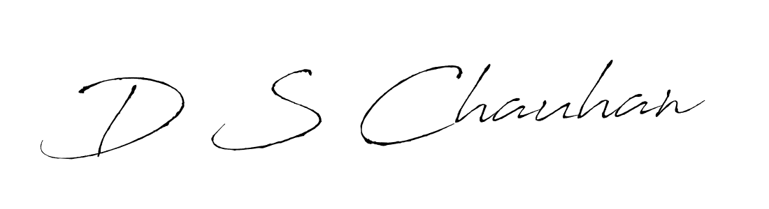 The best way (Antro_Vectra) to make a short signature is to pick only two or three words in your name. The name D S Chauhan include a total of six letters. For converting this name. D S Chauhan signature style 6 images and pictures png