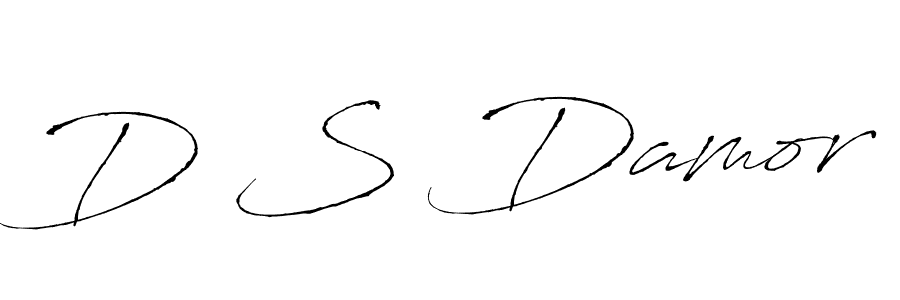 You should practise on your own different ways (Antro_Vectra) to write your name (D S Damor) in signature. don't let someone else do it for you. D S Damor signature style 6 images and pictures png