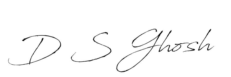 How to make D S Ghosh signature? Antro_Vectra is a professional autograph style. Create handwritten signature for D S Ghosh name. D S Ghosh signature style 6 images and pictures png