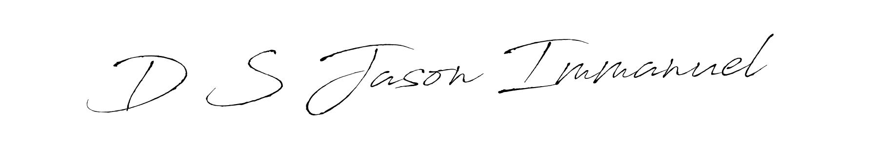 You should practise on your own different ways (Antro_Vectra) to write your name (D S Jason Immanuel) in signature. don't let someone else do it for you. D S Jason Immanuel signature style 6 images and pictures png
