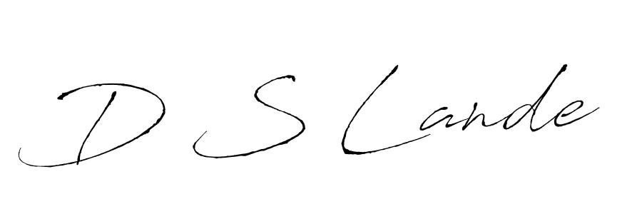 You can use this online signature creator to create a handwritten signature for the name D S Lande. This is the best online autograph maker. D S Lande signature style 6 images and pictures png