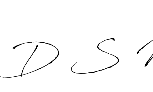 Create a beautiful signature design for name D S M. With this signature (Antro_Vectra) fonts, you can make a handwritten signature for free. D S M signature style 6 images and pictures png