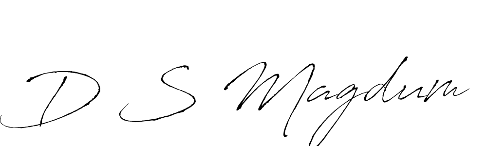 You can use this online signature creator to create a handwritten signature for the name D S Magdum. This is the best online autograph maker. D S Magdum signature style 6 images and pictures png