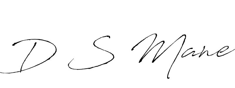 How to make D S Mane signature? Antro_Vectra is a professional autograph style. Create handwritten signature for D S Mane name. D S Mane signature style 6 images and pictures png