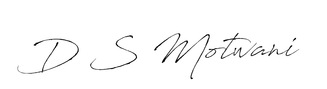 Also You can easily find your signature by using the search form. We will create D S Motwani name handwritten signature images for you free of cost using Antro_Vectra sign style. D S Motwani signature style 6 images and pictures png