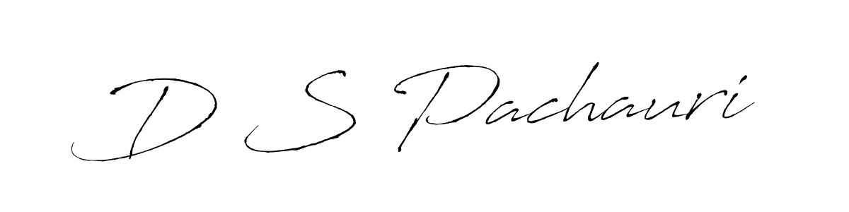 Use a signature maker to create a handwritten signature online. With this signature software, you can design (Antro_Vectra) your own signature for name D S Pachauri. D S Pachauri signature style 6 images and pictures png