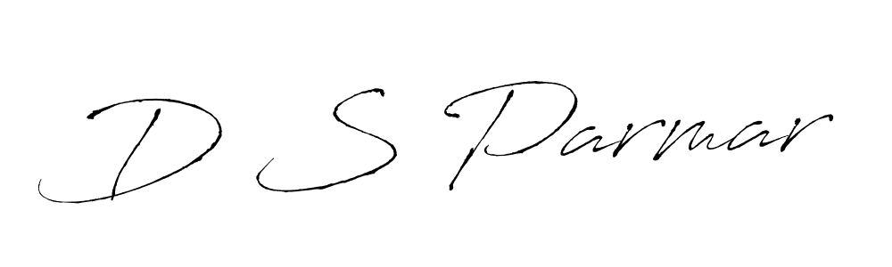 Make a beautiful signature design for name D S Parmar. With this signature (Antro_Vectra) style, you can create a handwritten signature for free. D S Parmar signature style 6 images and pictures png