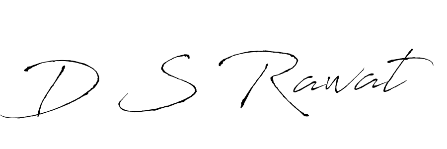 Make a beautiful signature design for name D S Rawat. With this signature (Antro_Vectra) style, you can create a handwritten signature for free. D S Rawat signature style 6 images and pictures png