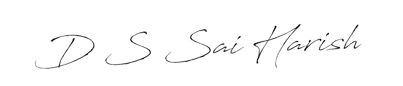 See photos of D S Sai Harish official signature by Spectra . Check more albums & portfolios. Read reviews & check more about Antro_Vectra font. D S Sai Harish signature style 6 images and pictures png